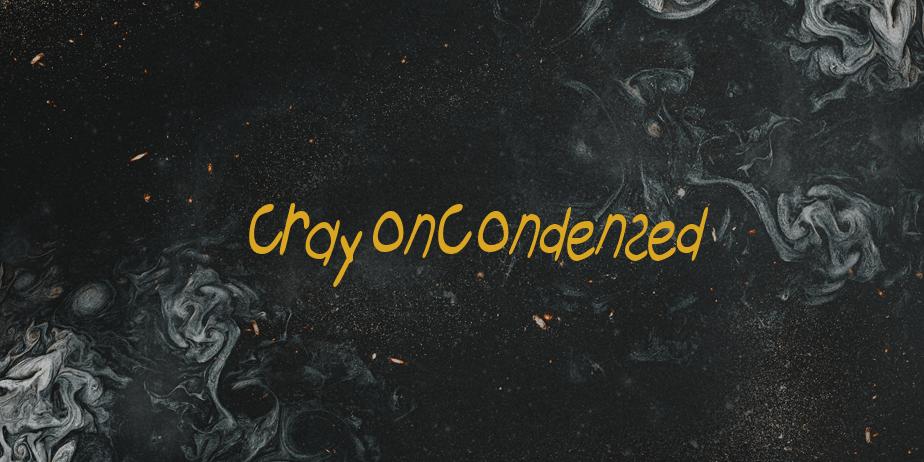 Fonte CrayonCondensed