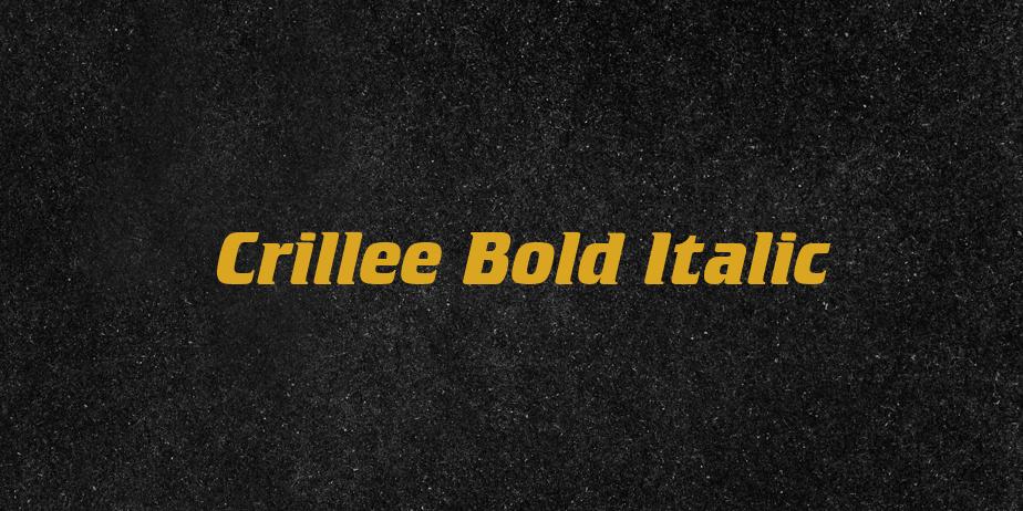 Fonte Crillee Bold Italic