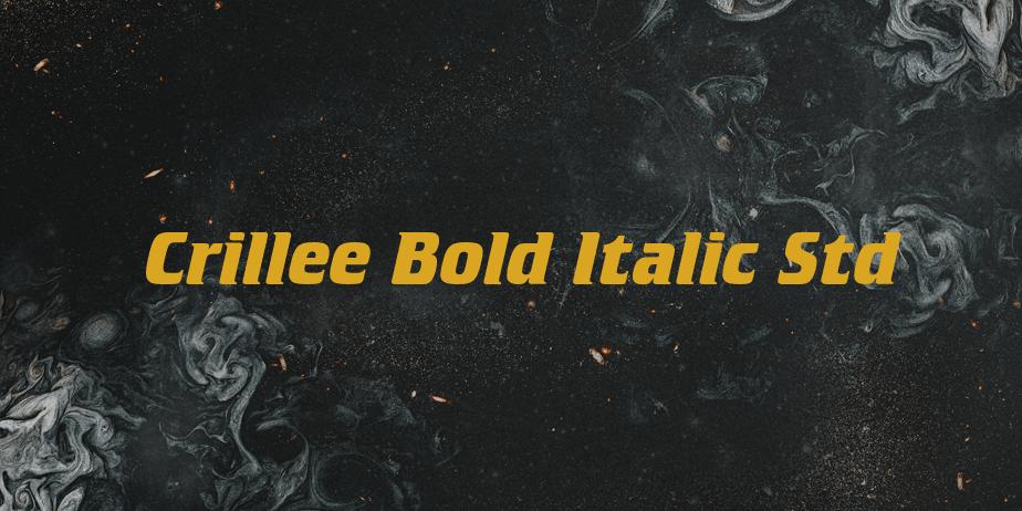 Fonte Crillee Bold Italic Std