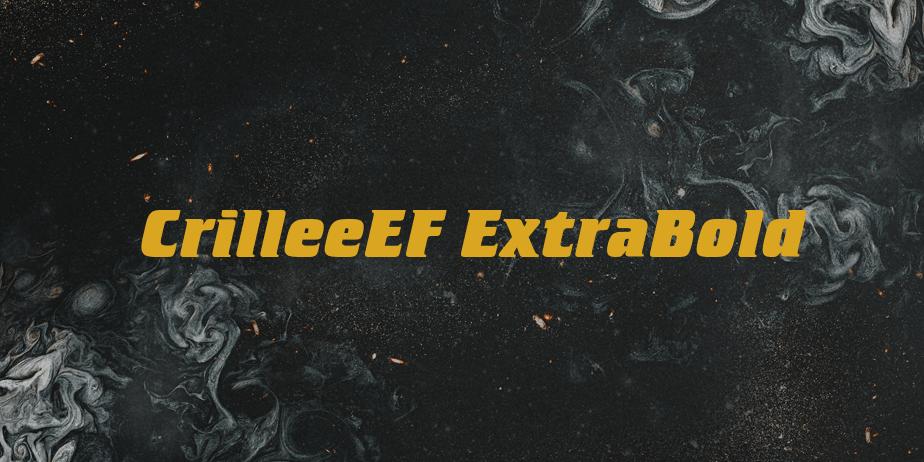 Fonte CrilleeEF ExtraBold