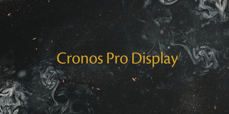 Fonte Cronos Pro Display