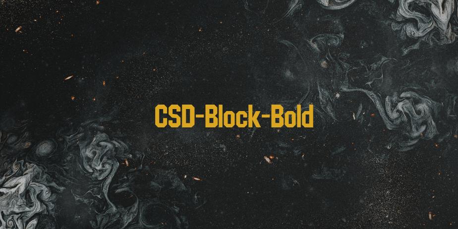 Fonte CSD-Block-Bold