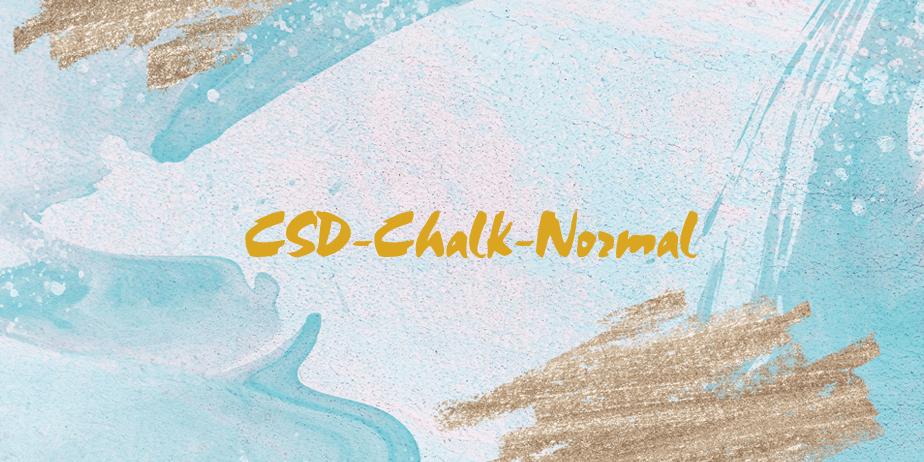 Fonte CSD-Chalk-Normal