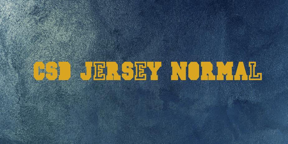 Fonte CSD-JERSEY-Normal