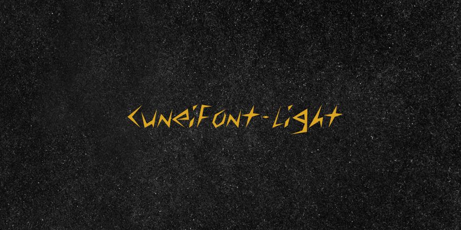 Fonte CuneiFont-Light