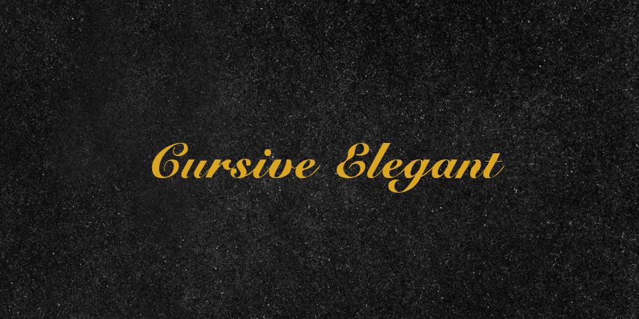 Fonte Cursive Elegant