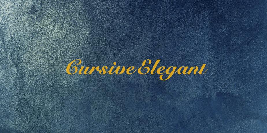 Fonte CursiveElegant