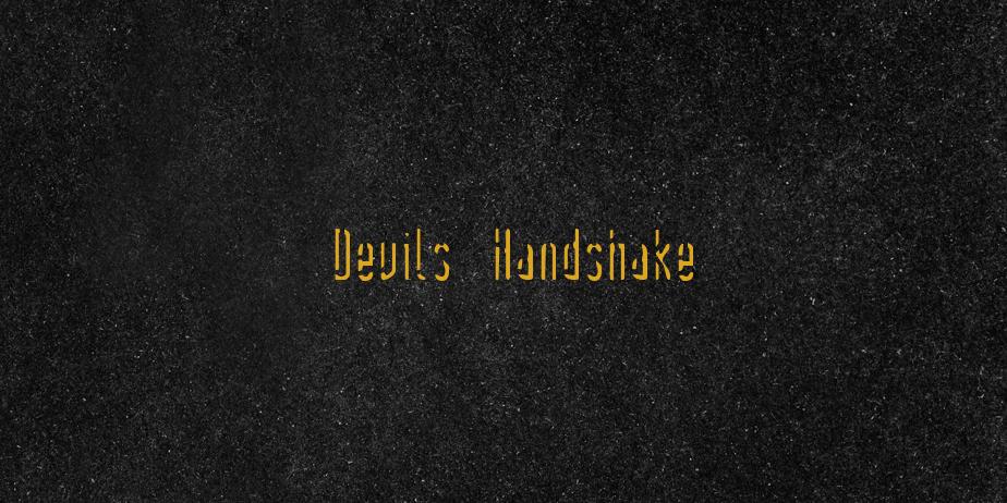 Fonte Devils Handshake