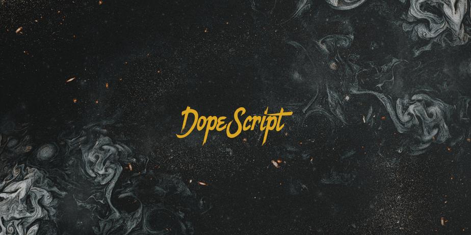 Fonte Dope Script