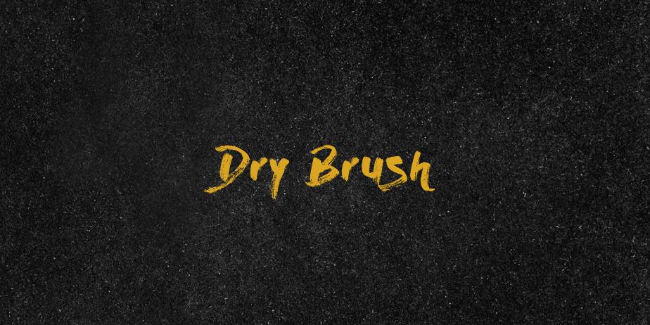 Fonte Dry Brush