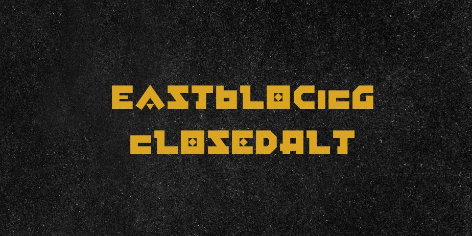 Fonte EastBlocICG ClosedAlt