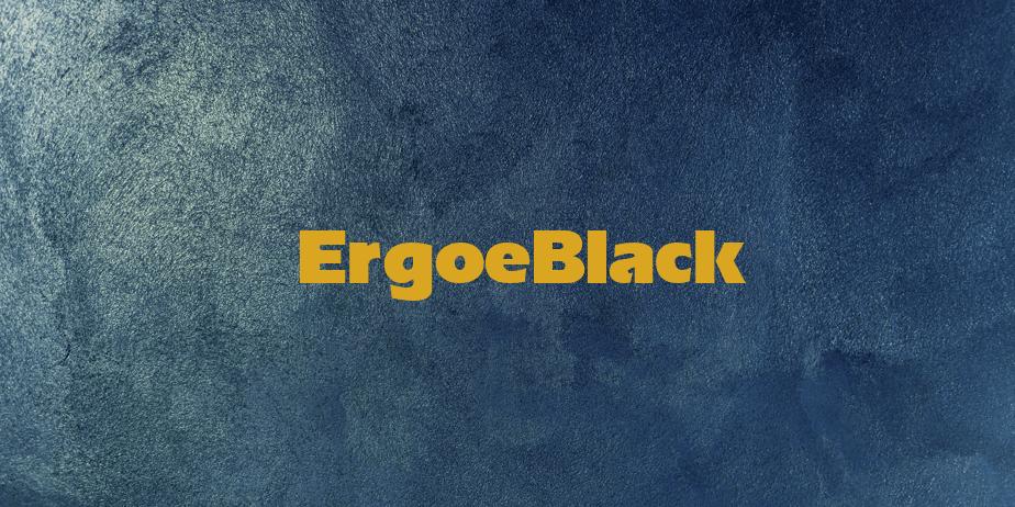 Fonte ErgoeBlack