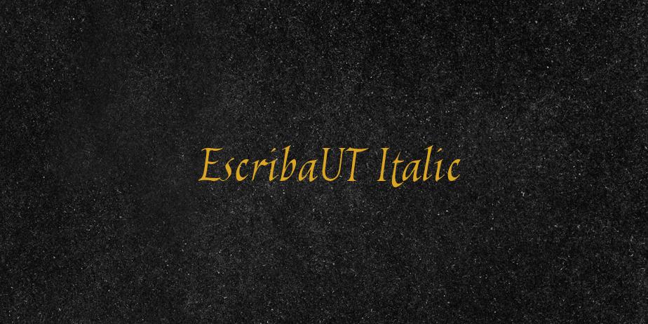 Fonte EscribaUT Italic