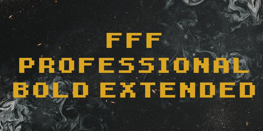 Fonte FFF Professional Bold Extended
