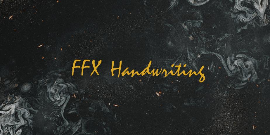 Fonte FFX Handwriting