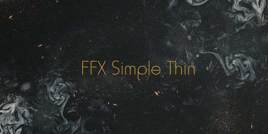 Fonte FFX Simple Thin