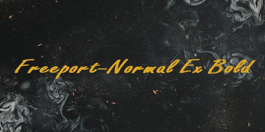 Fonte Freeport-Normal Ex Bold