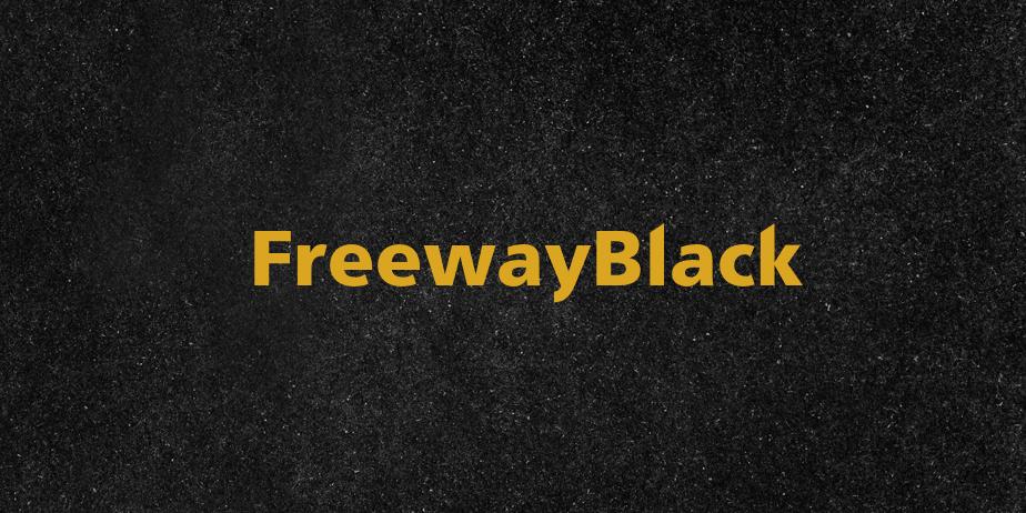 Fonte FreewayBlack