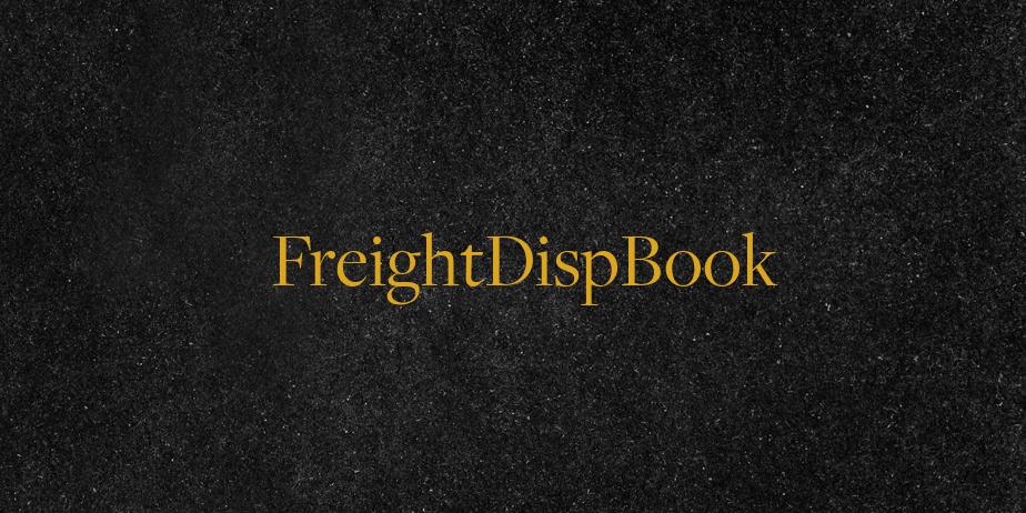 Fonte FreightDispBook