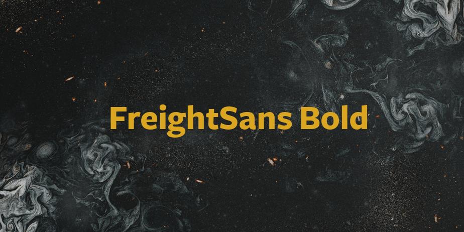 Fonte FreightSans Bold