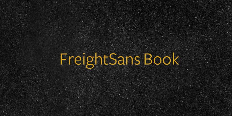 Fonte FreightSans Book