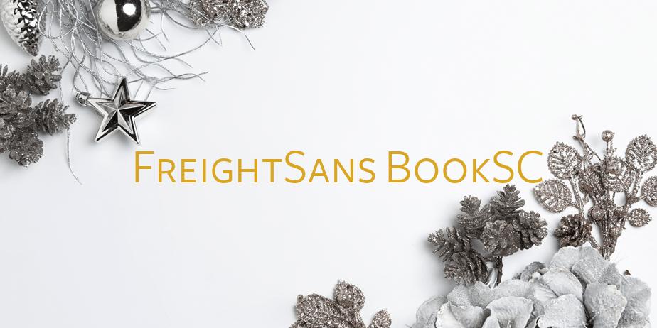 Fonte FreightSans BookSC