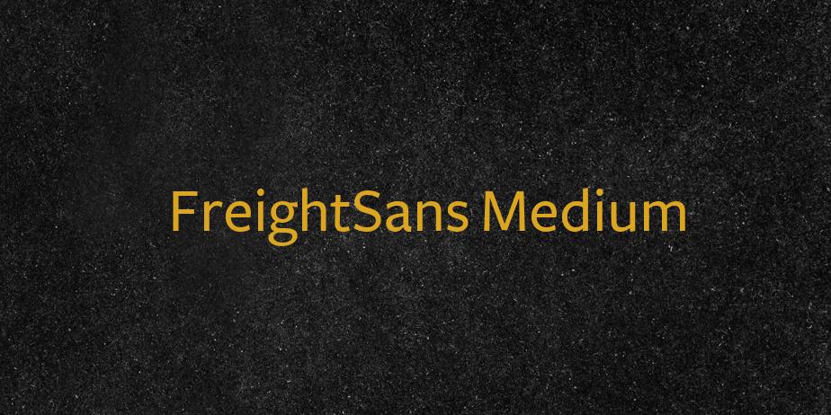 Fonte FreightSans Medium