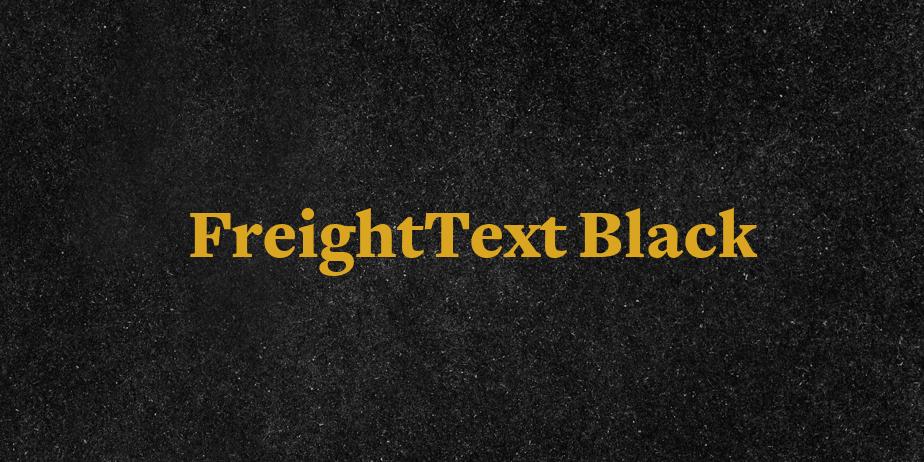 Fonte FreightText Black