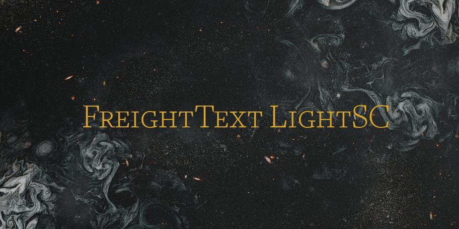 Fonte FreightText LightSC