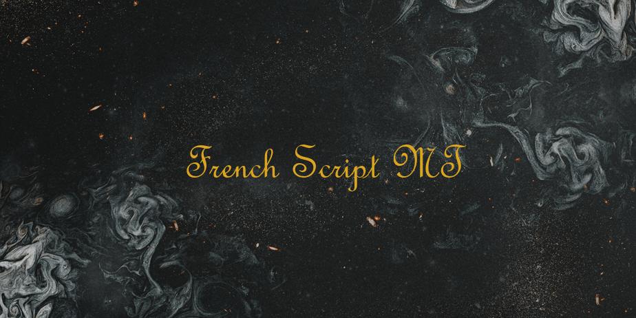 Fonte French Script MT