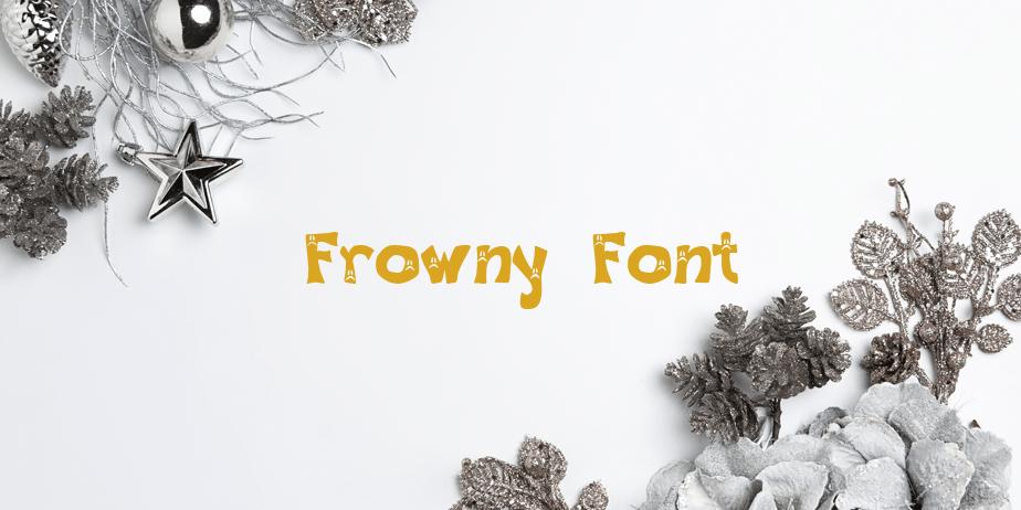 Fonte Frowny Font