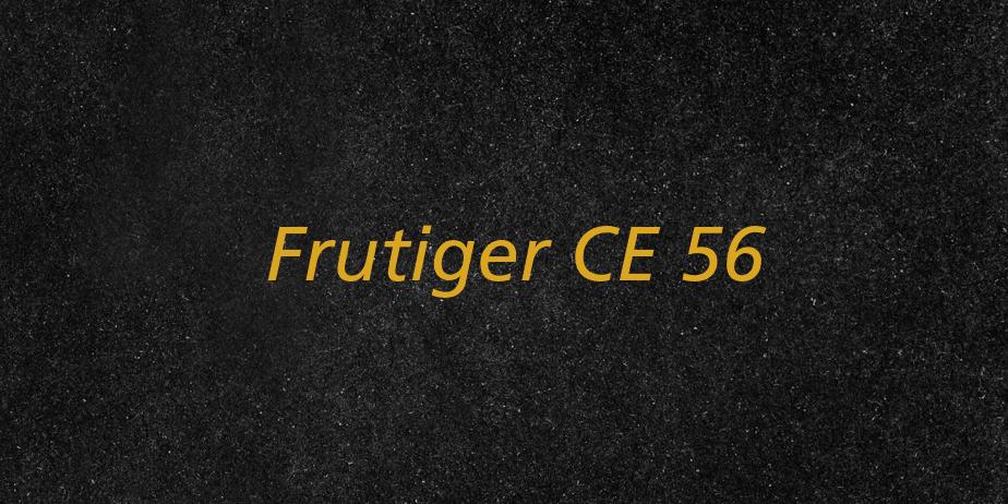 Fonte Frutiger CE 56