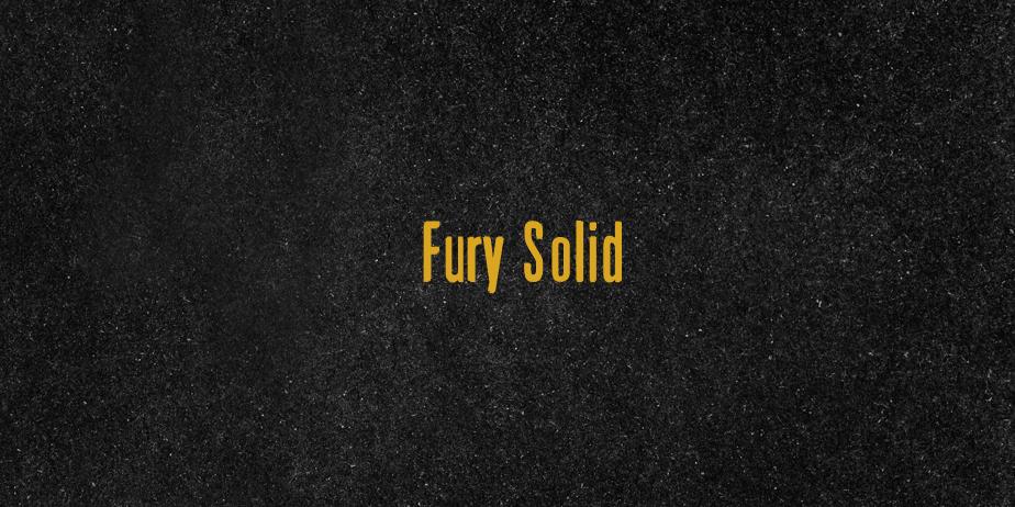 Fonte Fury Solid