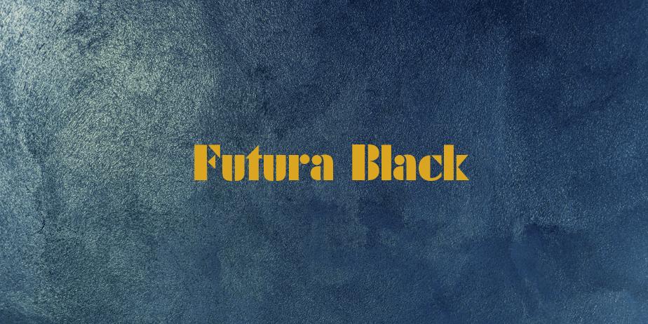 Fonte Futura Black