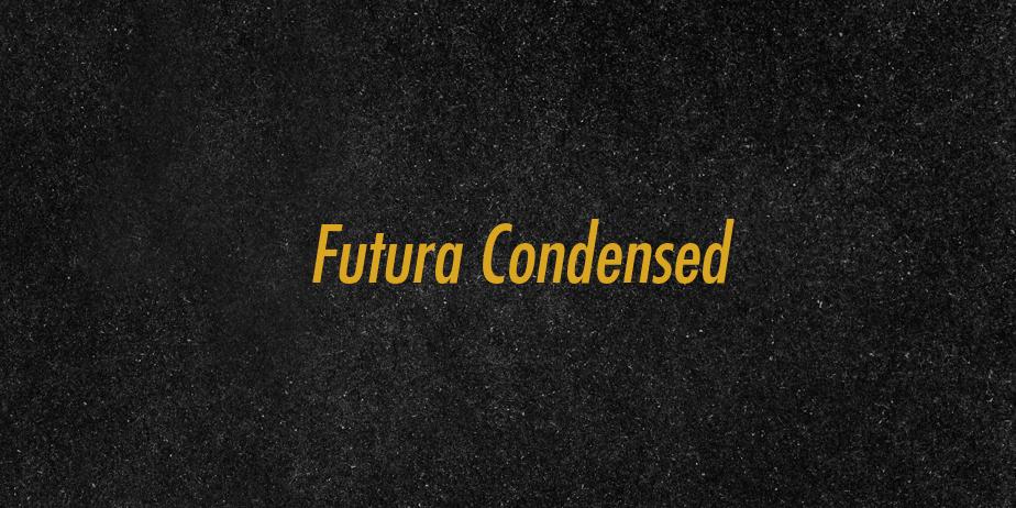 Fonte Futura Condensed