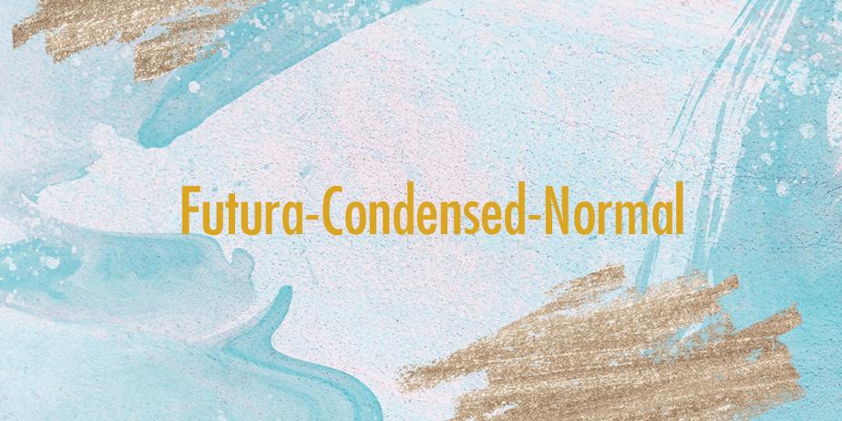 Fonte Futura-Condensed-Normal