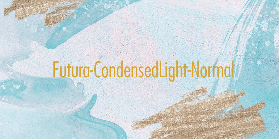 Fonte Futura-CondensedLight-Normal