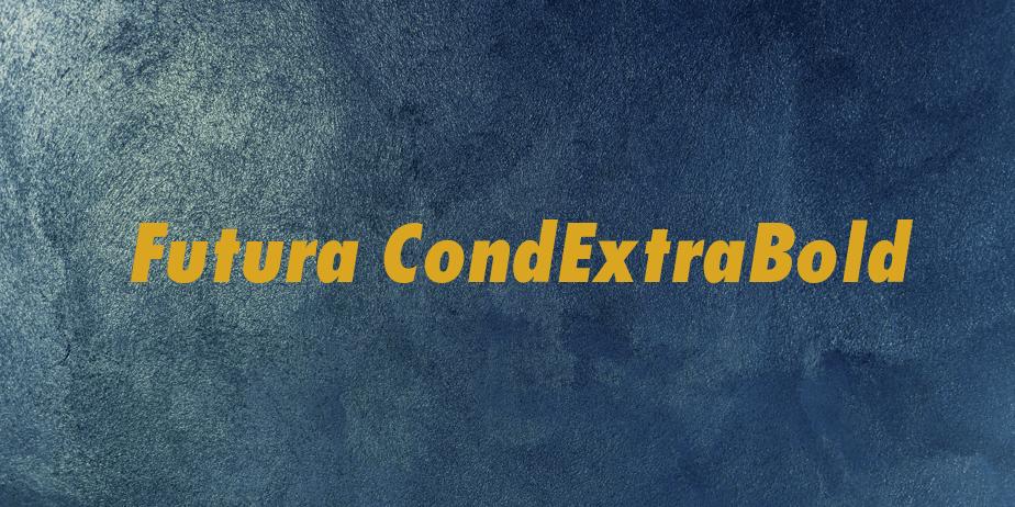 Fonte Futura CondExtraBold