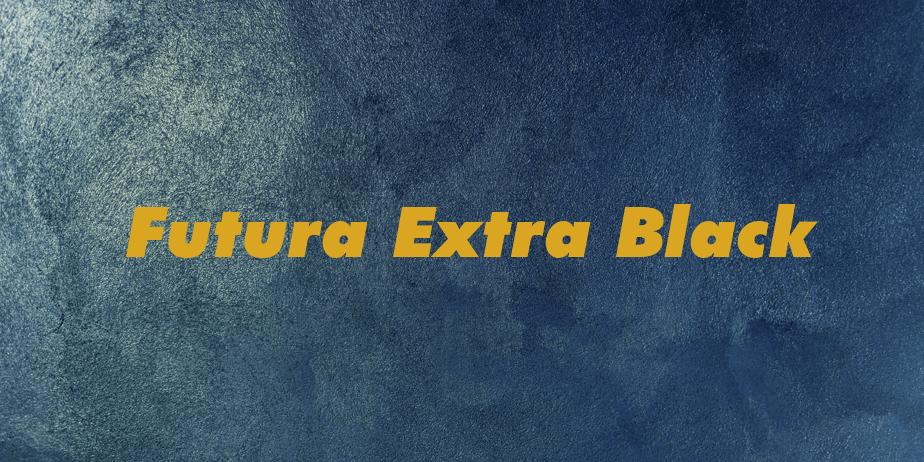 Fonte Futura Extra Black