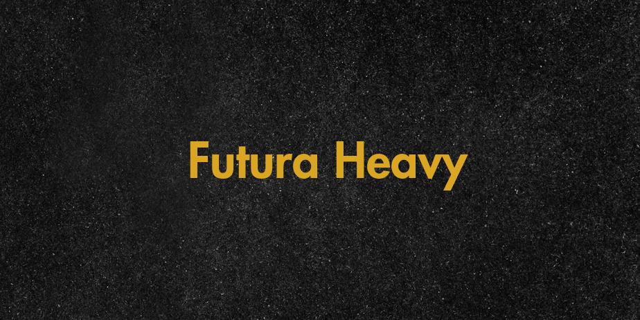 Fonte Futura Heavy