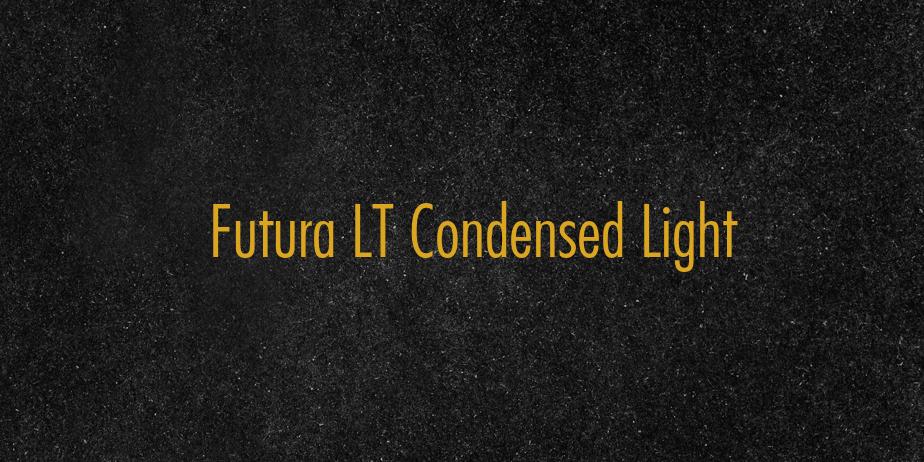 Fonte Futura LT Condensed Light