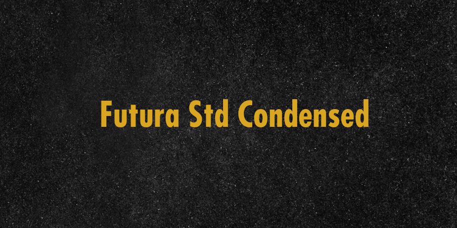 Fonte Futura Std Condensed