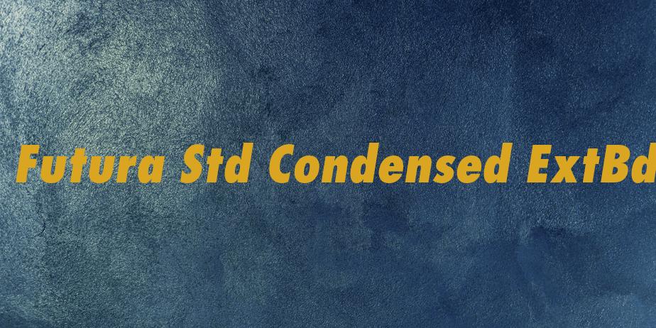 Fonte Futura Std Condensed ExtBd