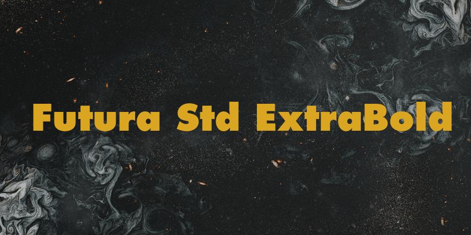 Fonte Futura Std ExtraBold