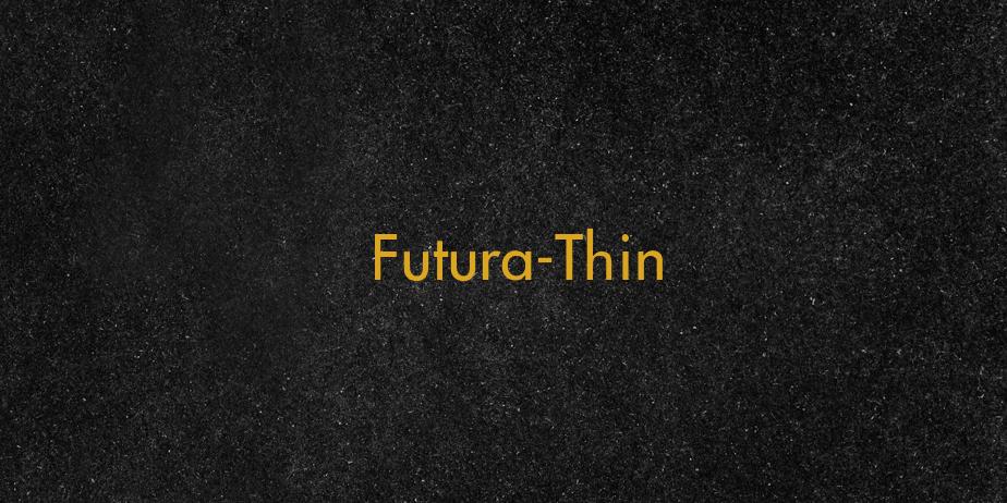 Fonte Futura-Thin