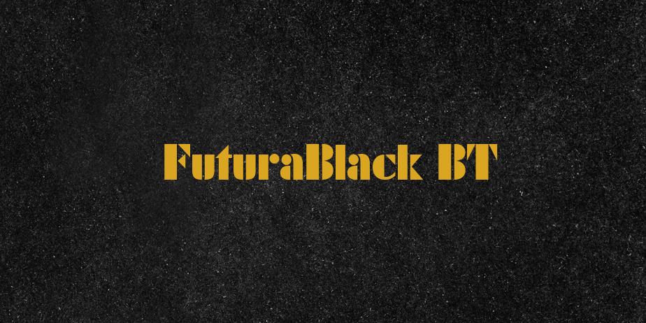 Fonte FuturaBlack BT