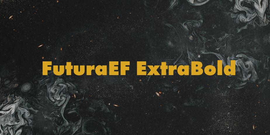 Fonte FuturaEF ExtraBold