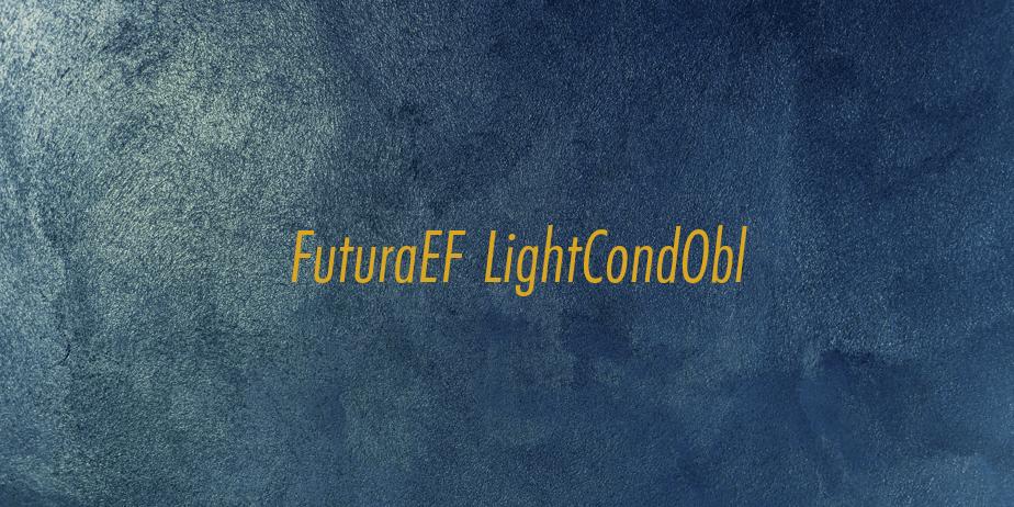 Fonte FuturaEF LightCondObl