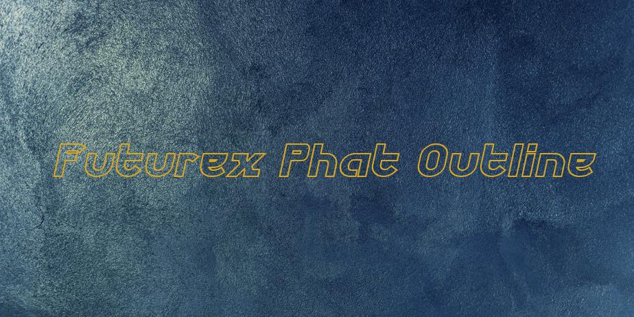 Fonte Futurex Phat Outline