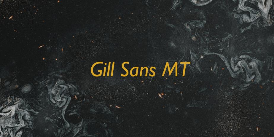 Fonte Gill Sans MT